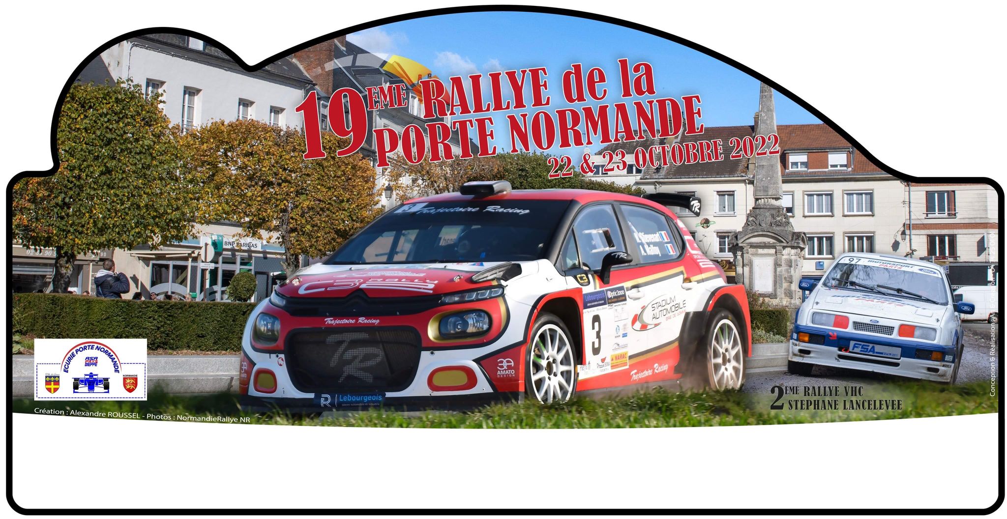 plaque rallye porte normande 2022