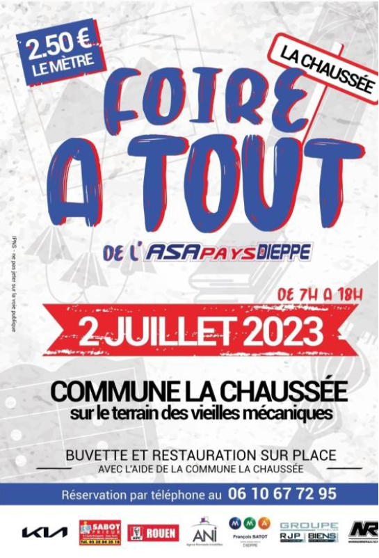 affiche foire a tout 2023